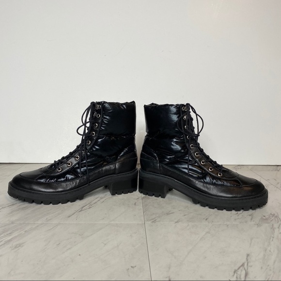 Schutz Amaris Black Puffer Hiking Boot 6B - Picture 6 of 14